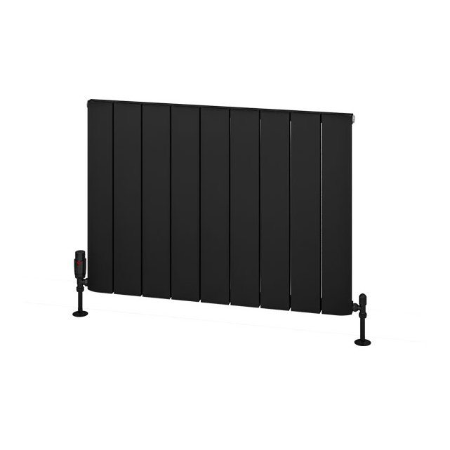Withington 600 x 850 Aluminium Radiator Matt Black