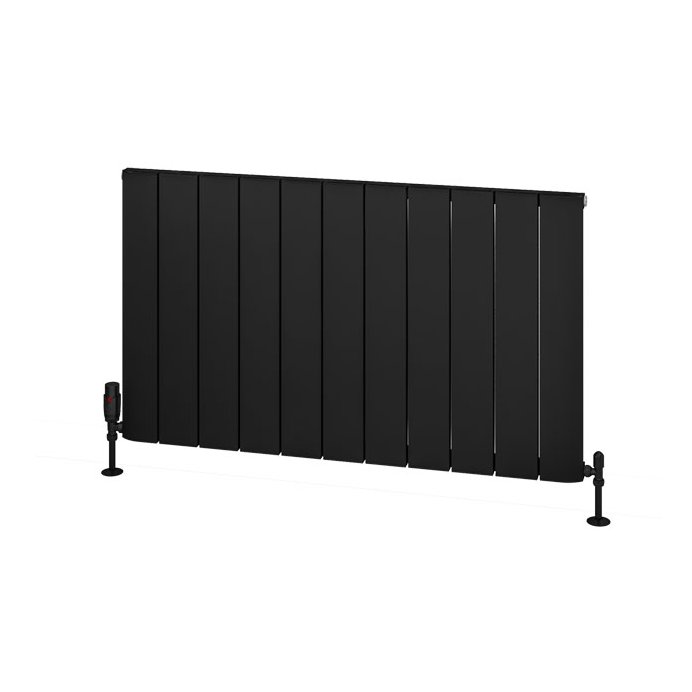 Withington 600 x 1040 Aluminium Radiator Matt Black