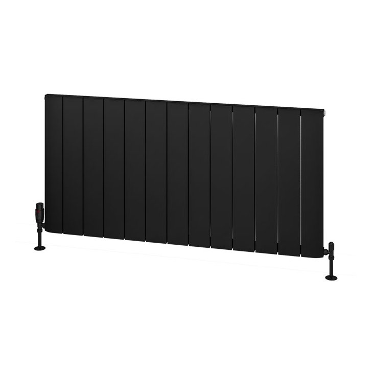 Withington 600 x 1230 Aluminium Radiator Matt Black