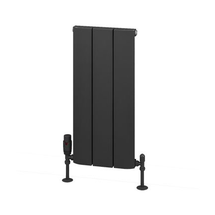 Withington 600 x 280 Aluminium Radiator Matt Anthracite