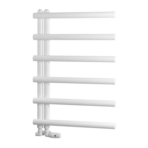 Marlow E-Style 850 x 600 Towel Rail Matt White