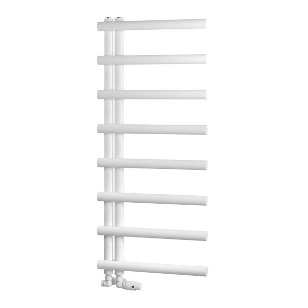 Marlow E-Style 1150 x 500 Towel Rail Matt White