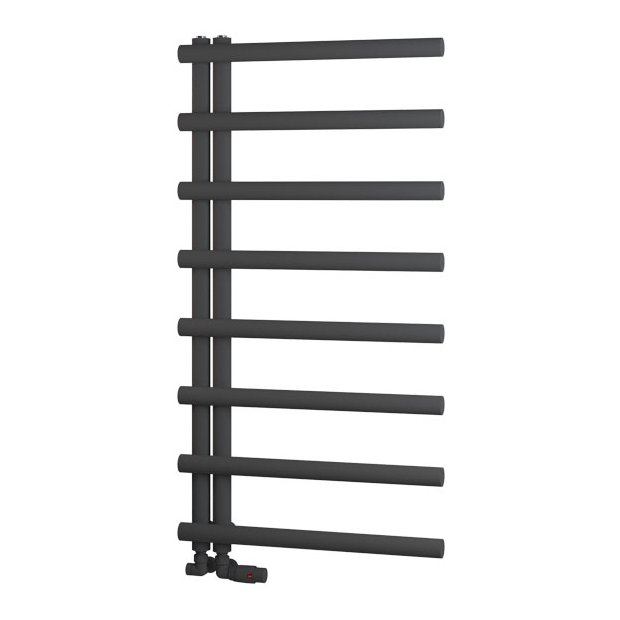 Marlow E-Style 1150 x 600 Towel Rail Matt Anthracite