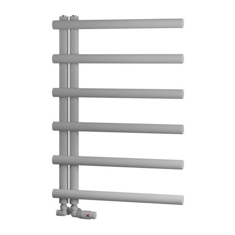 Marlow E-Style 850 x 600 Towel Rail Matt Grey