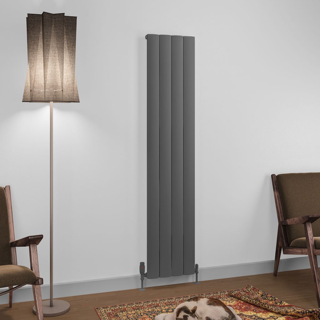Tordino 1800 x 375 Aluminium Radiator