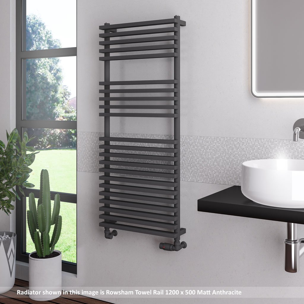 Rowsham 1200 x 500mm Towel Rail