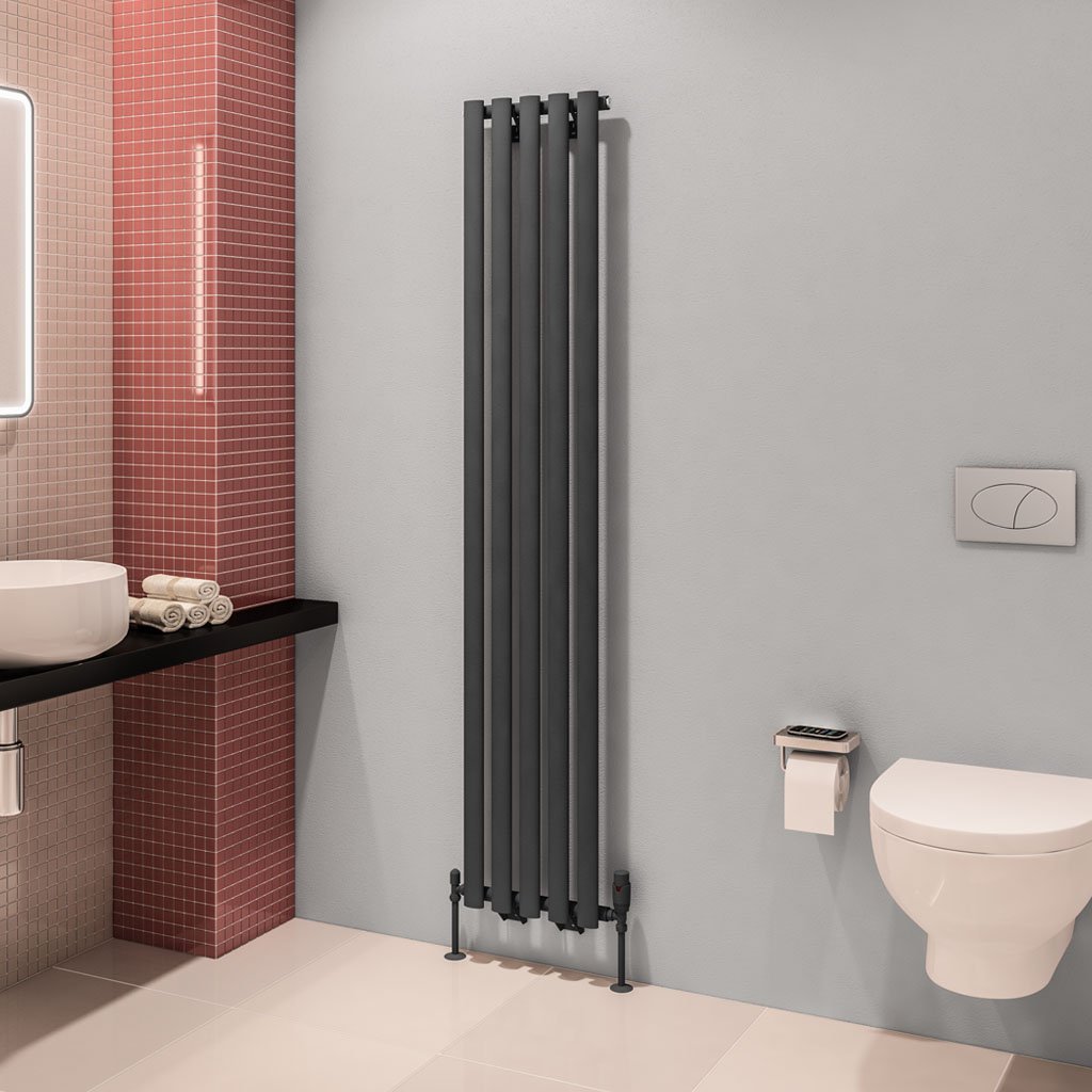 Tunstall 1800 x 350 Radiator - Matt Anthracite