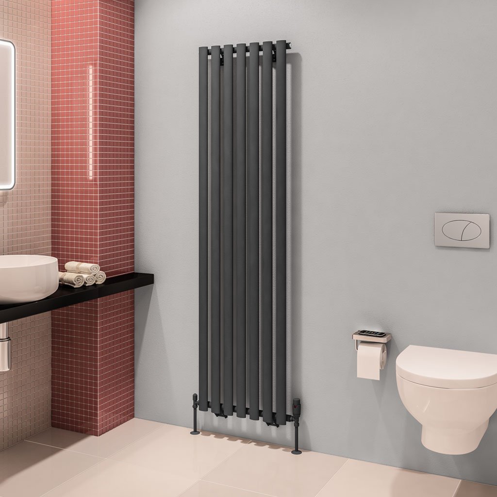 Tunstall 1800 x 490 Radiator - Matt Anthracite