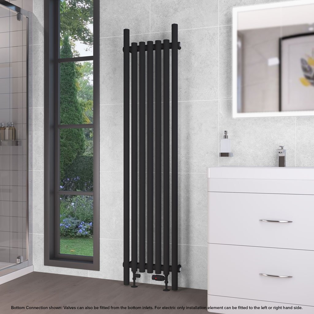 Lambourne 1800 x 420 Radiator - Matt Black
