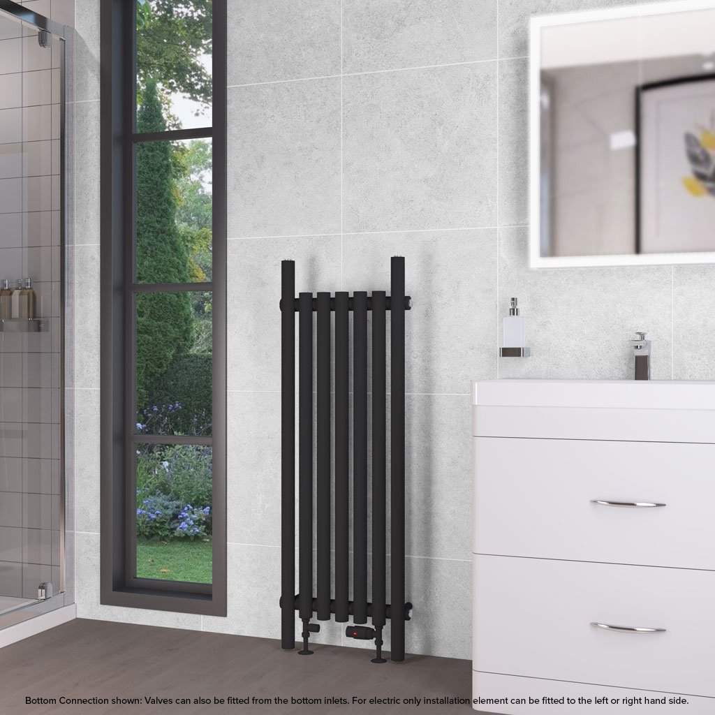 Lambourne 1200 x 420 Radiator - Matt Black