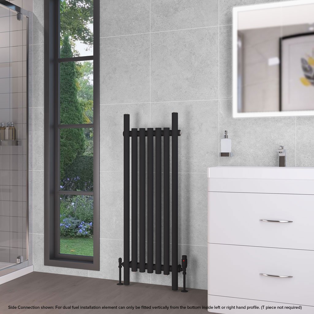 Lambourne 1200 x 420 Radiator - Matt Black