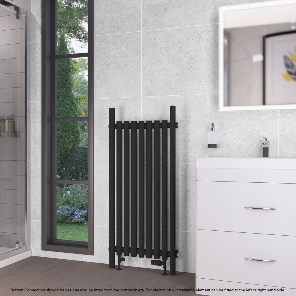 Lambourne 1200 x 540 Radiator - Matt Black