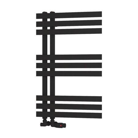Hurley 800 x 500 Towel Rail - Matt Black