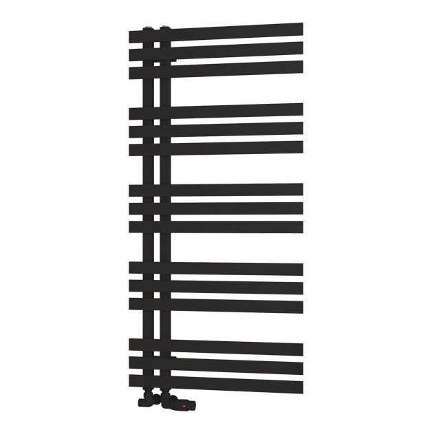 Hurley 1200 x 600 Towel Rail - Matt Black