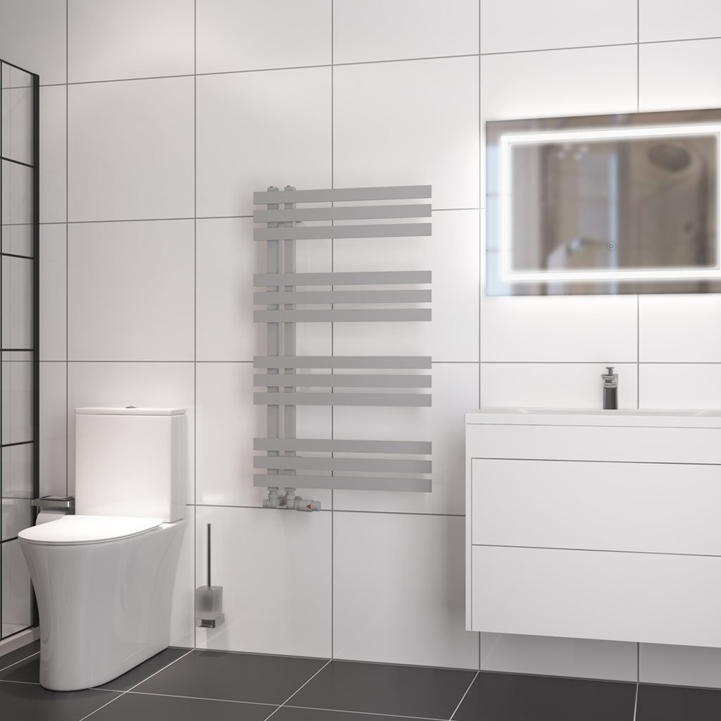 Hurley 1000 x 600 Towel Rail - Matt Grey