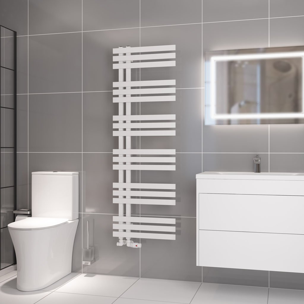 Hurley 1500 x 500 Towel Rail - Matt White