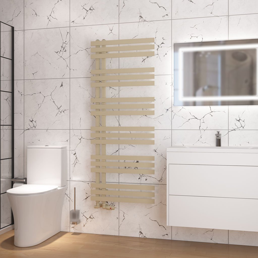 Hurley 1500 x 600 Towel Rail - Matt Cappuccino