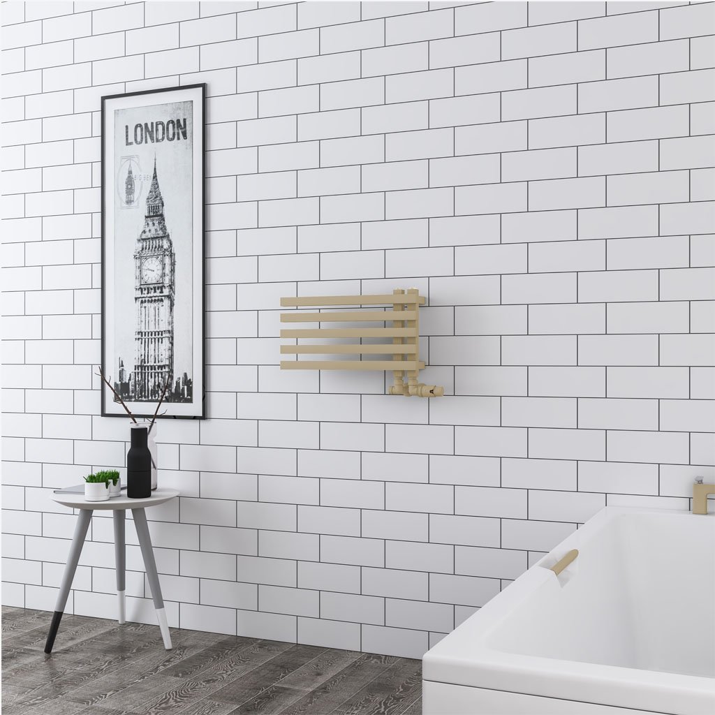 Reinbach 270 x 500mm Towel Rail - Matt Cappuccino