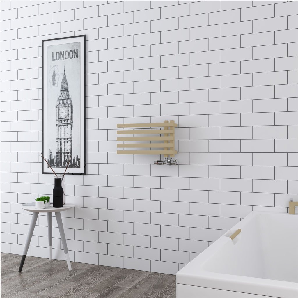 Reinbach 270 x 500mm Towel Rail - Matt Cappuccino