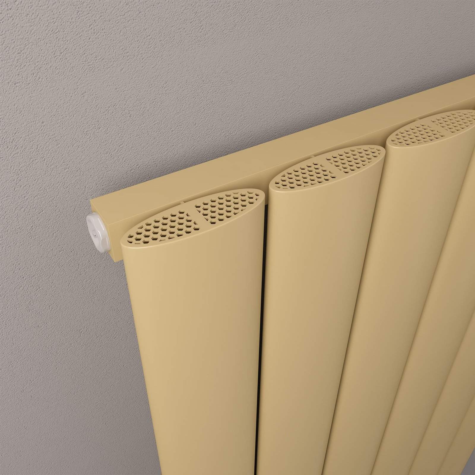 Malmesbury 1800 x 280 Aluminium Radiator - Brass Effect