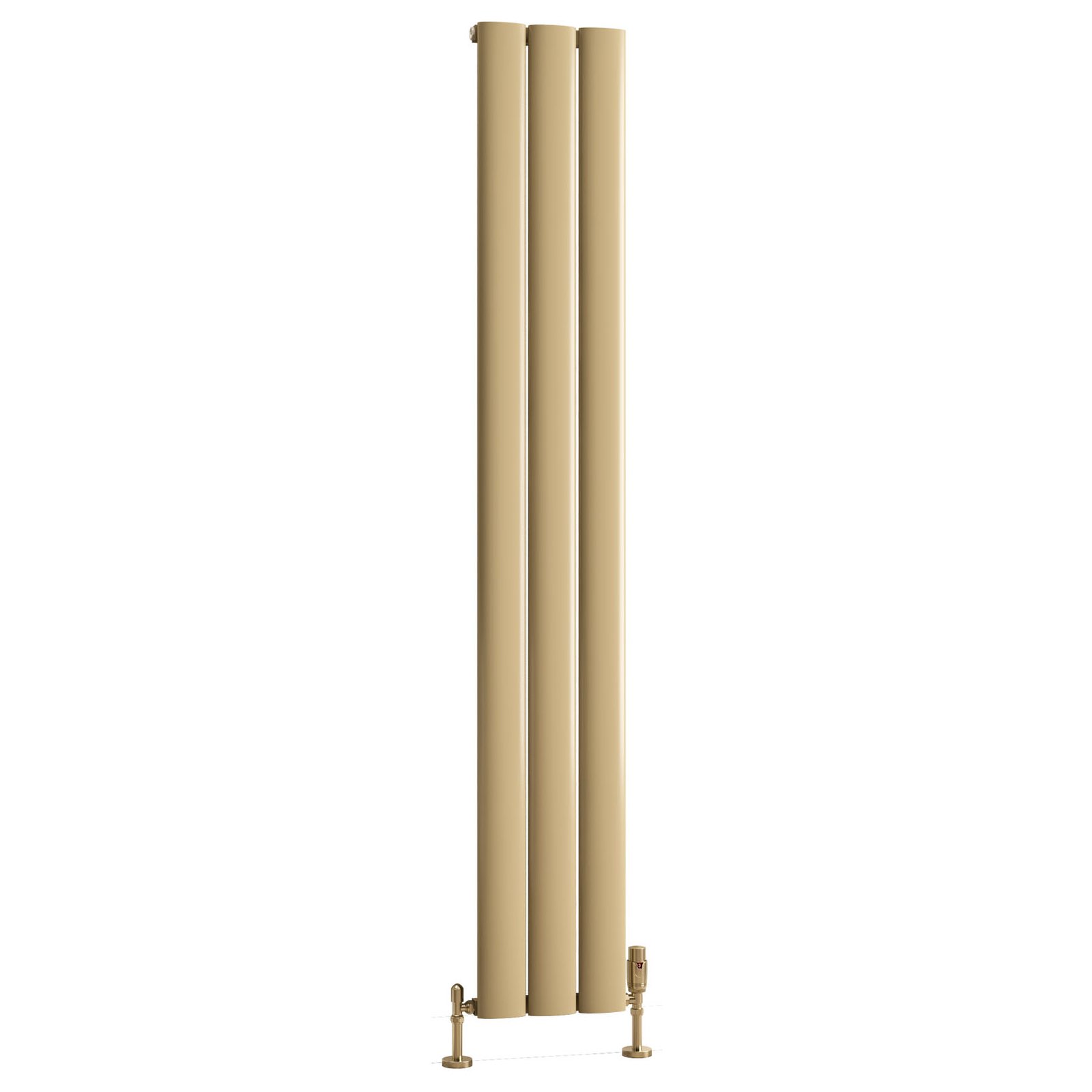 Malmesbury 1800 x 280 Aluminium Radiator - Brass Effect