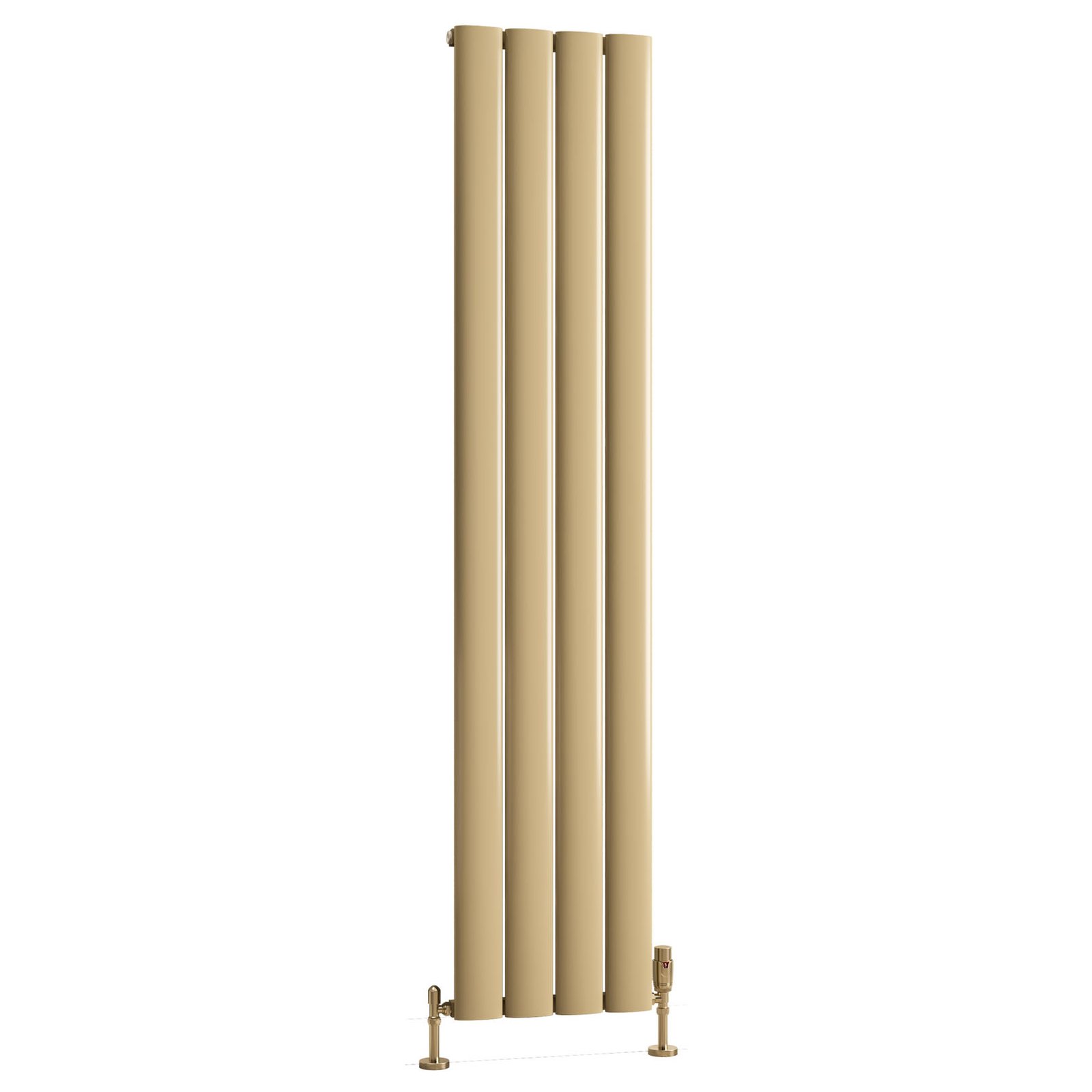 Malmesbury 1800 x 375 Aluminium Radiator - Brass Effect