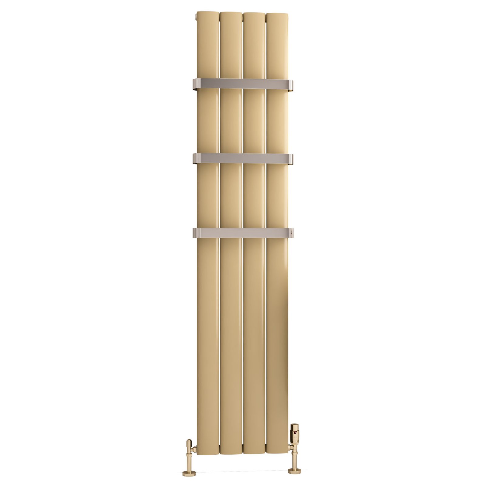 Malmesbury 1800 x 375 Aluminium Radiator - Brass Effect
