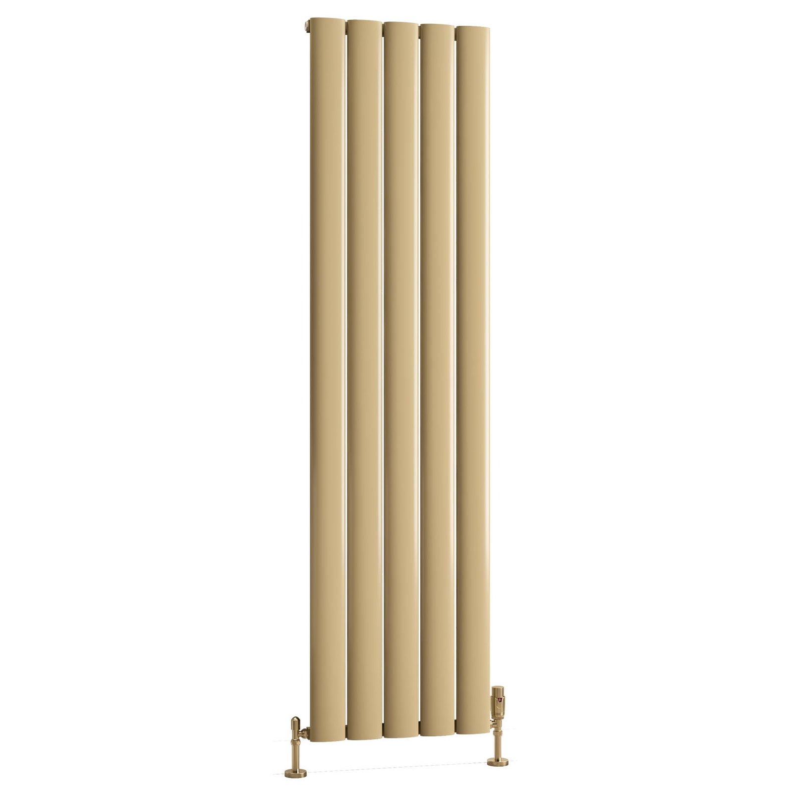 Malmesbury 1800 x 470 Aluminium Radiator - Brass Effect