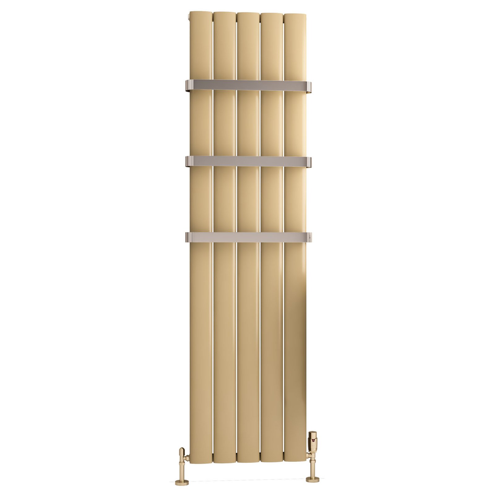 Malmesbury 1800 x 470 Aluminium Radiator - Brass Effect