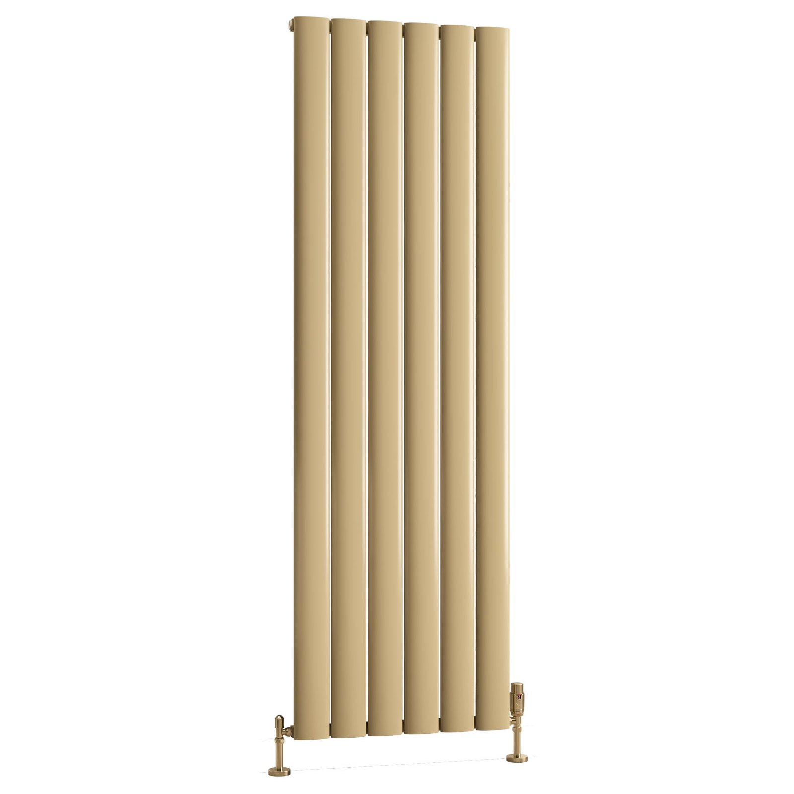 Malmesbury 1800 x 565 Aluminium Radiator - Brass Effect