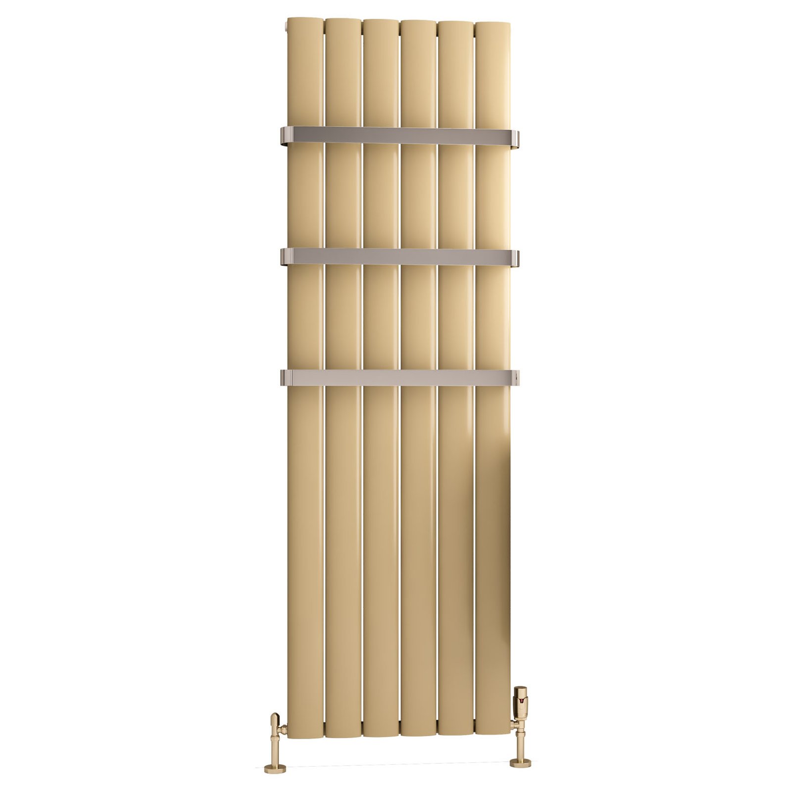 Malmesbury 1800 x 565 Aluminium Radiator - Brass Effect