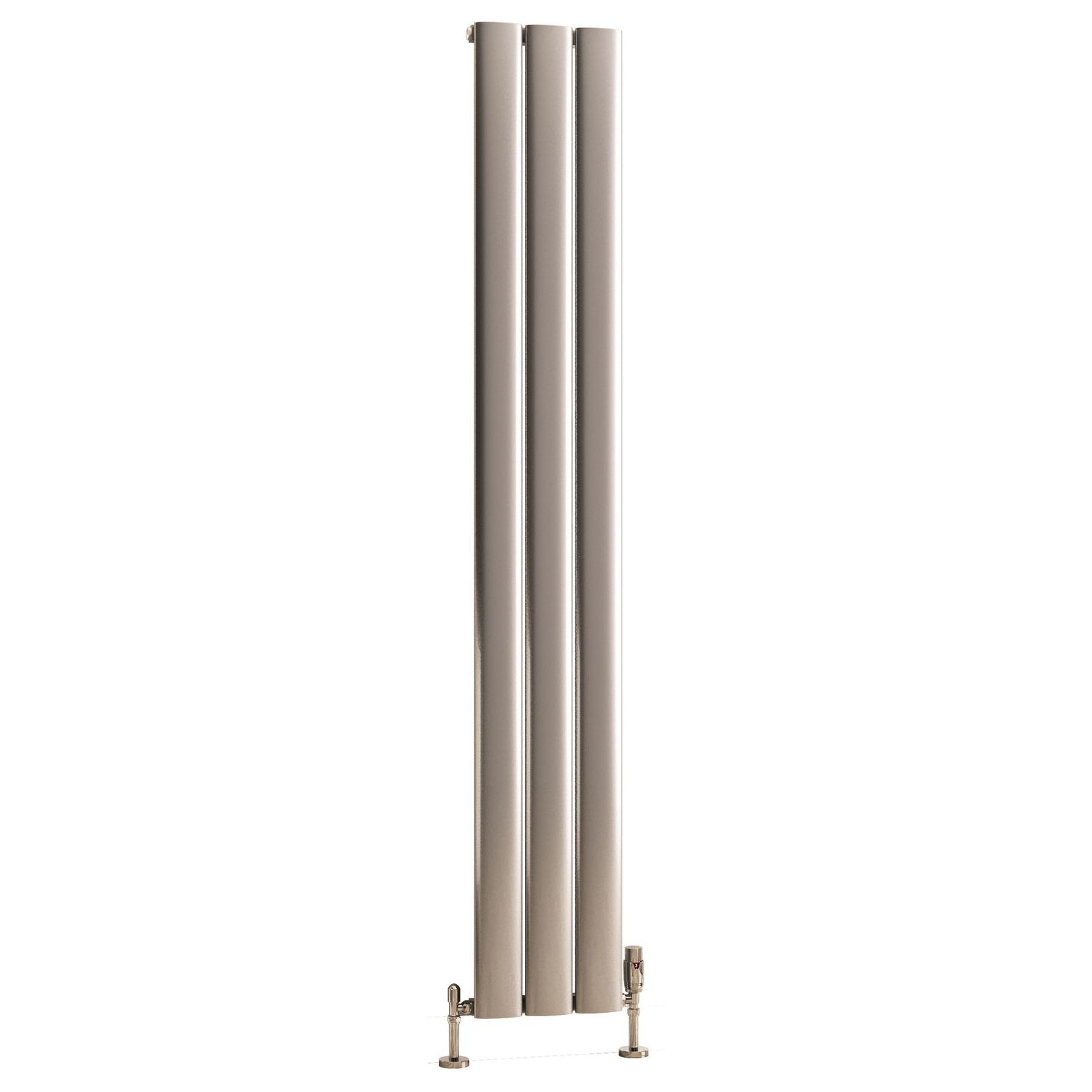 Malmesbury 1800 x 280 Aluminium Radiator - Silver Effect