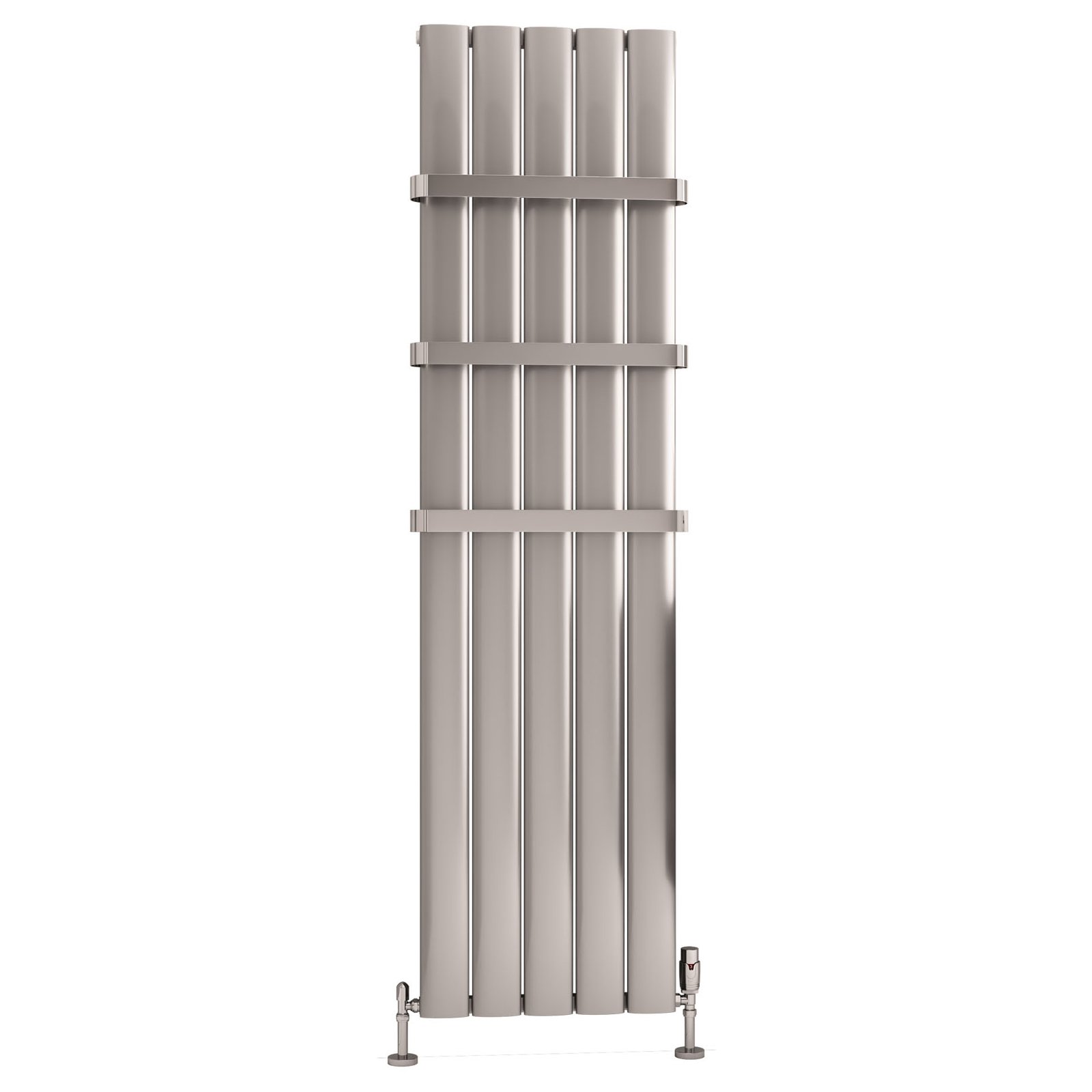 Malmesbury 1800 x 470 Aluminium Radiator - Silver Effect