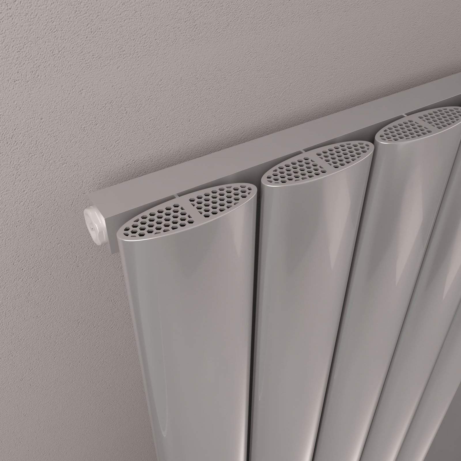 Malmesbury 1800 x 470 Aluminium Radiator - Silver Effect