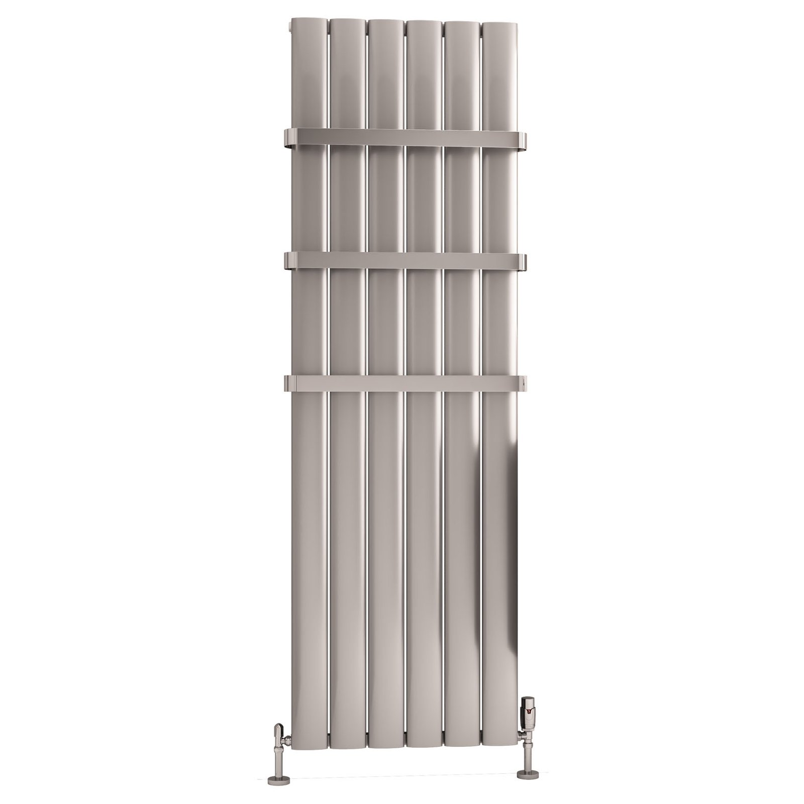 Malmesbury 1800 x 565 Aluminium Radiator - Silver Effect
