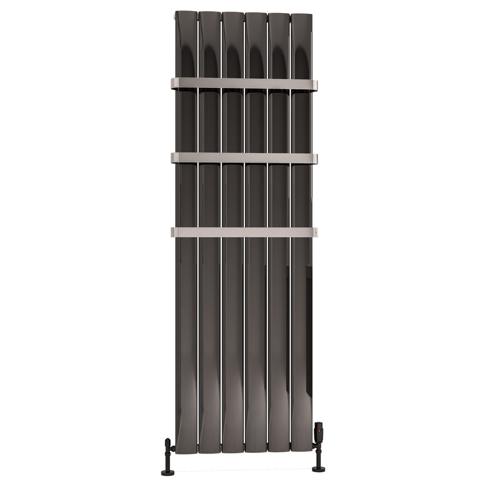 Malmesbury 1800 x 565 Aluminium Radiator - Black Effect