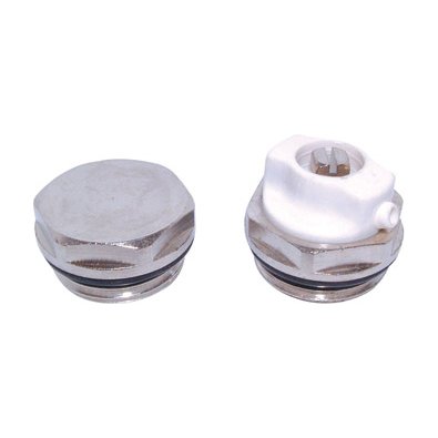 PrimaPack Rad Airvent + Plug Set 1/2" Chrome