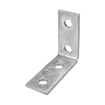 Zinc Plated 2 hole x 2 hole 90 Degree Plate (Pack of 10 - Sold In Singles)
