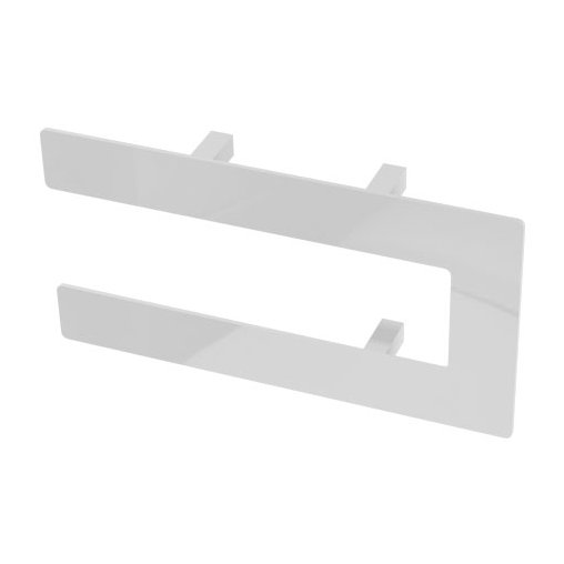 Addington Double Flat Style Towel Hanger 292mm Gloss White