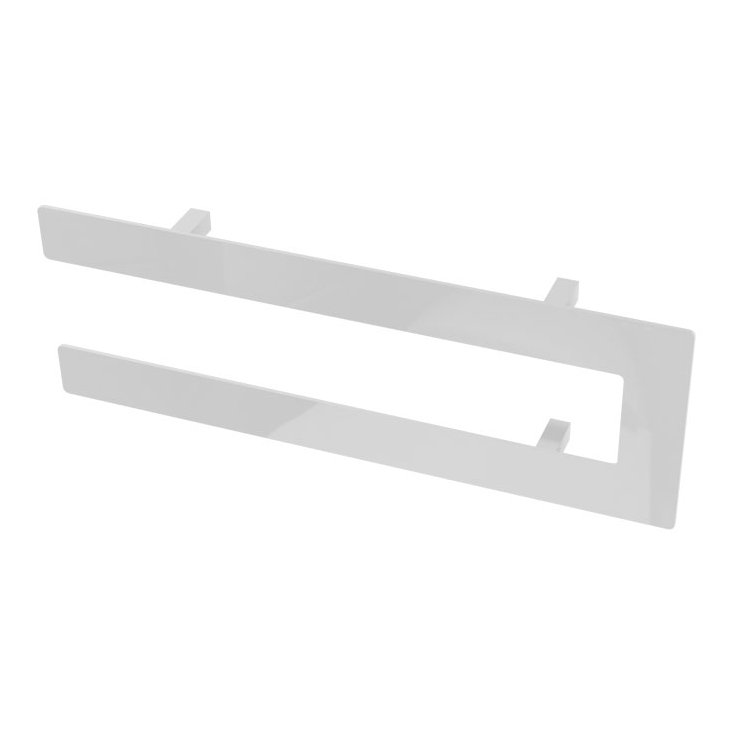 Addington Double Flat Style Towel Hanger 440mm Gloss White