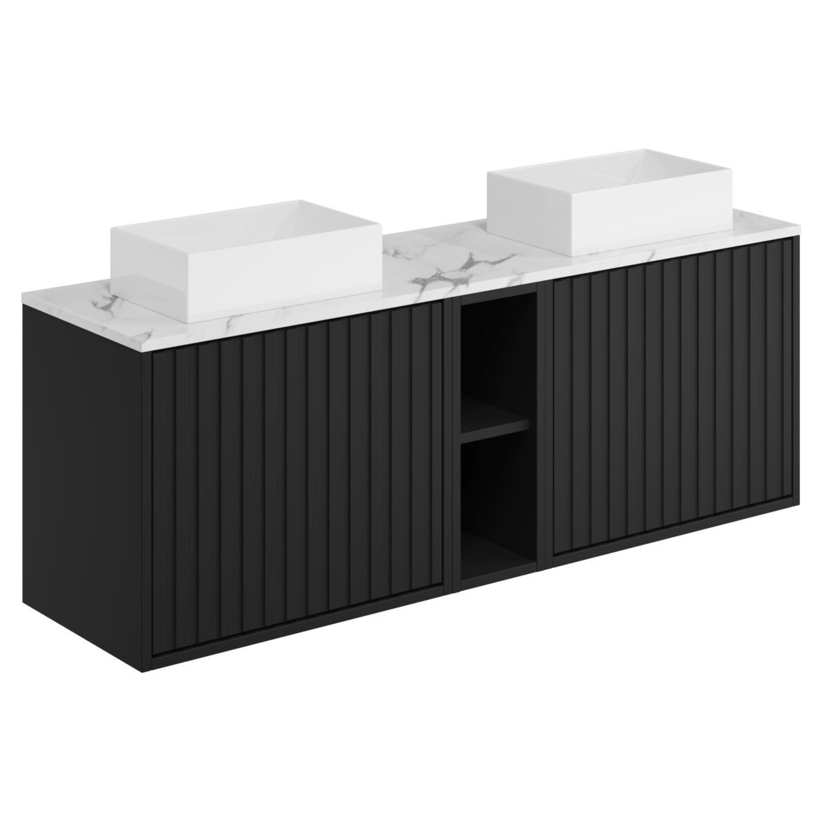Alfie 1400 Wall Hung Vanity Unit, Worktop & Basin