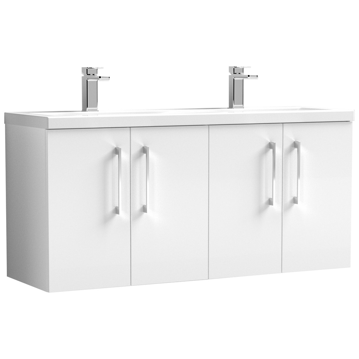 1200 WH 4-Door Vanity & Double Basin