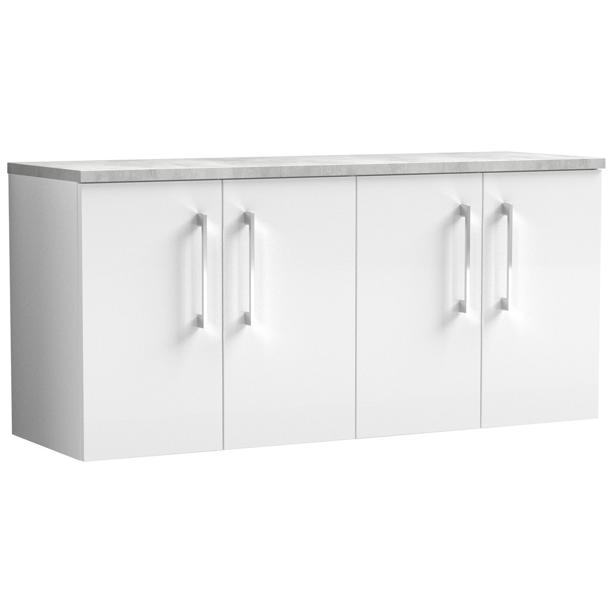 1200 Wh 4-Door Vanity & Laminate Top