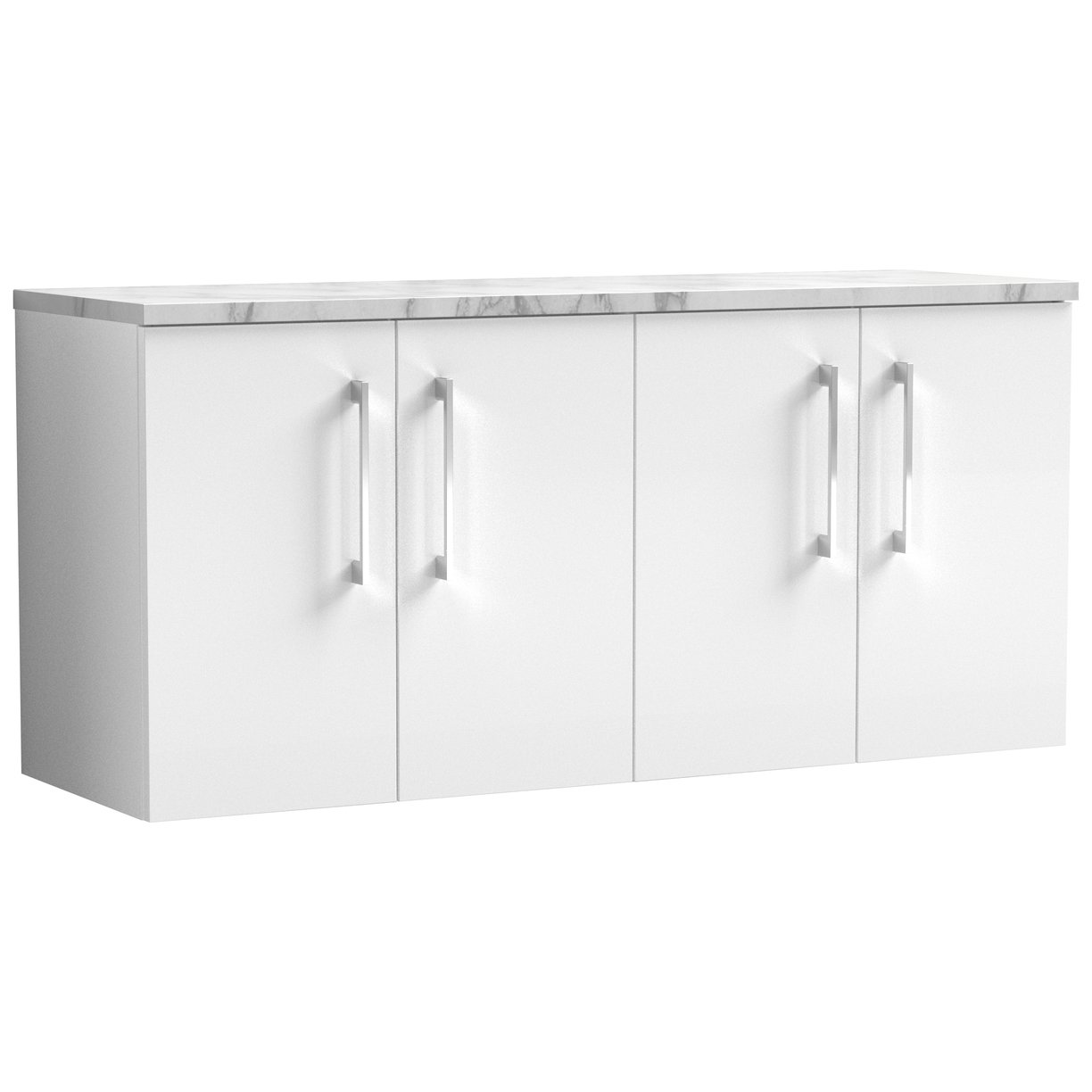 1200 Wh 4-Door Vanity & Laminate Top