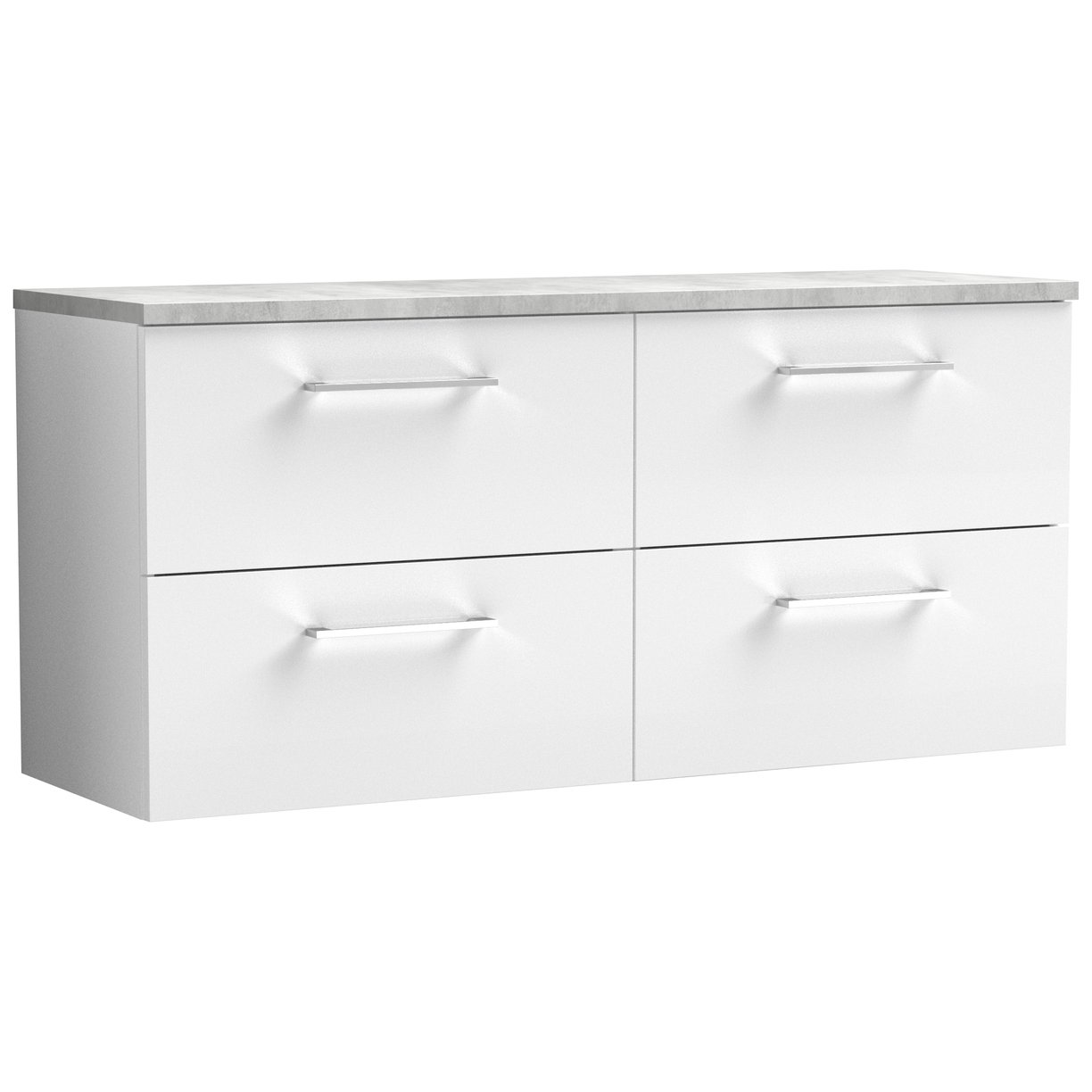 1200 Wh 4-Drawer Vanity & Laminate Top