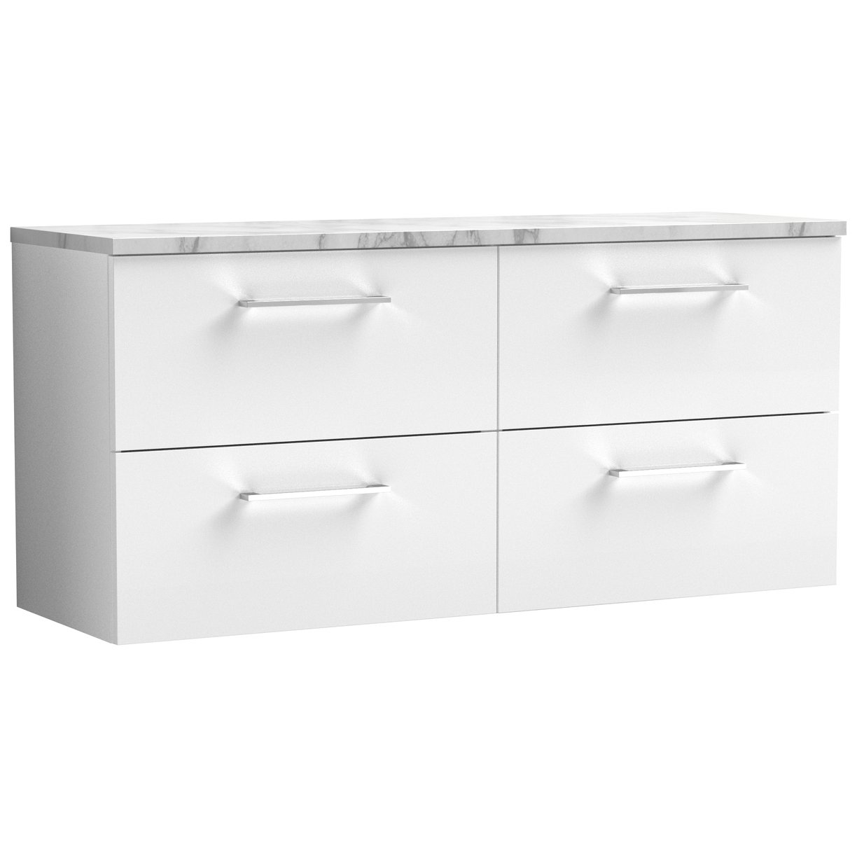 1200 Wh 4-Drawer Vanity & Laminate Top