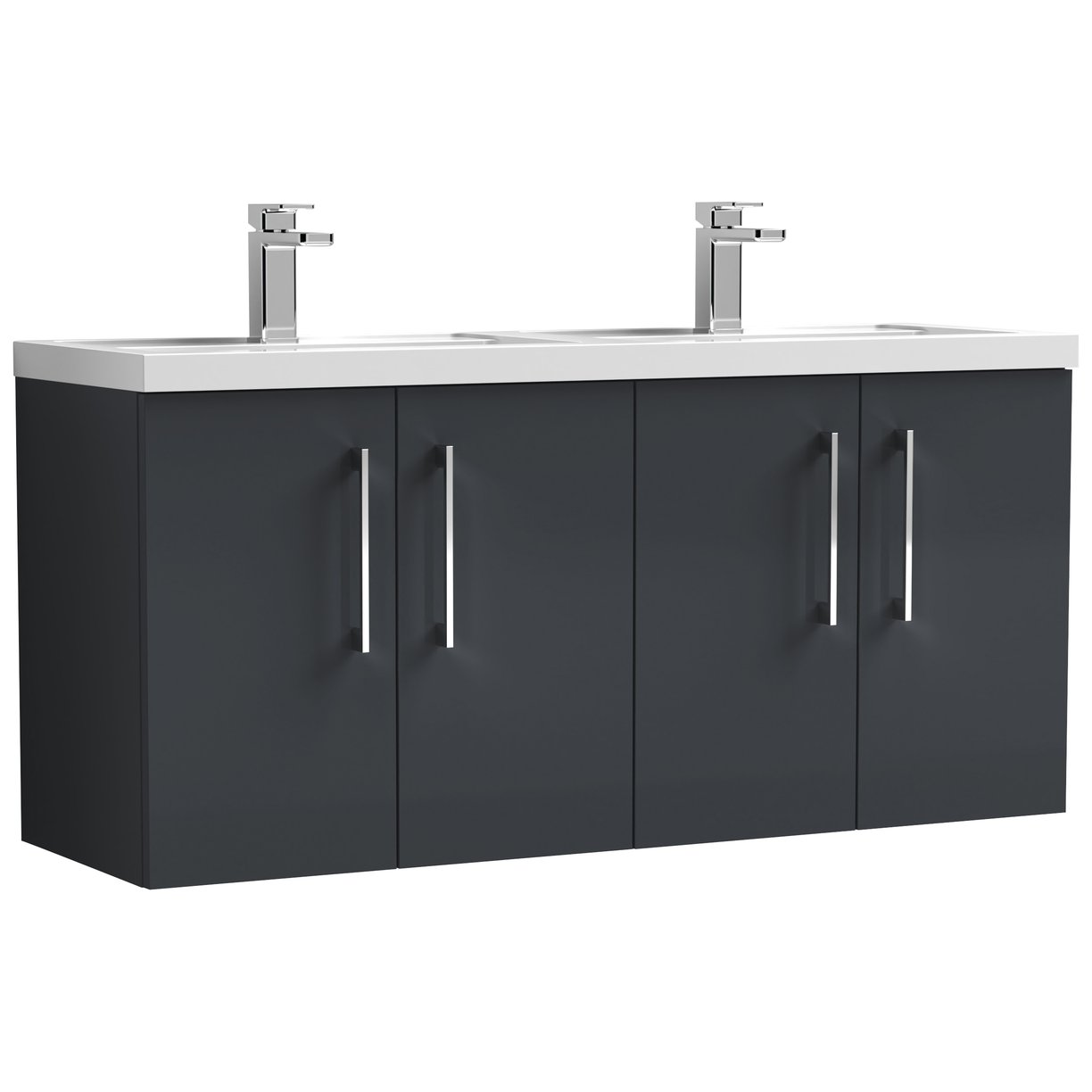 1200 WH 4-Door Vanity & Double Basin