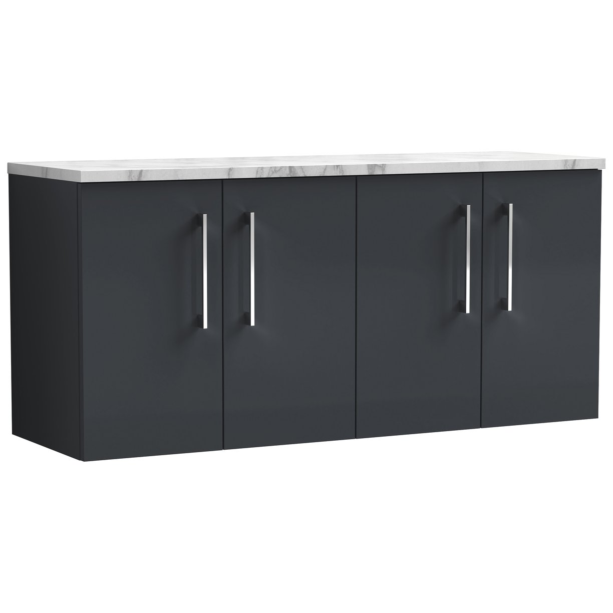 1200 Wh 4-Door Vanity & Laminate Top