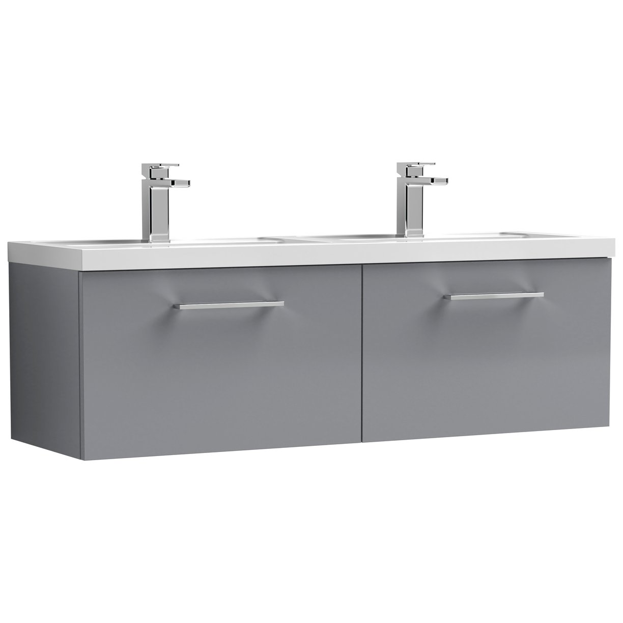 1200 WH 2-Drawer Vanity & Double Basin