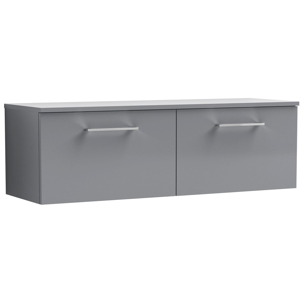 1200mm WH 2-Drawer Vanity & Worktop - Satin Grey